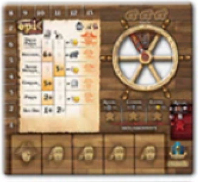 Tiny Epic Pirates: Player Mat Sets - Pack of 4