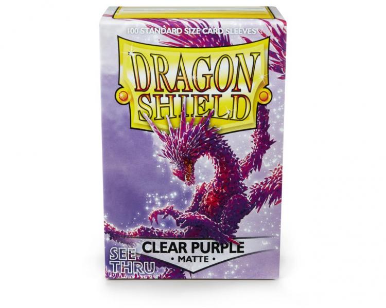 Dragon Shield Matte - Clear Purple (100 ct.) See Thru Limited Edition [ Pre-order ]
