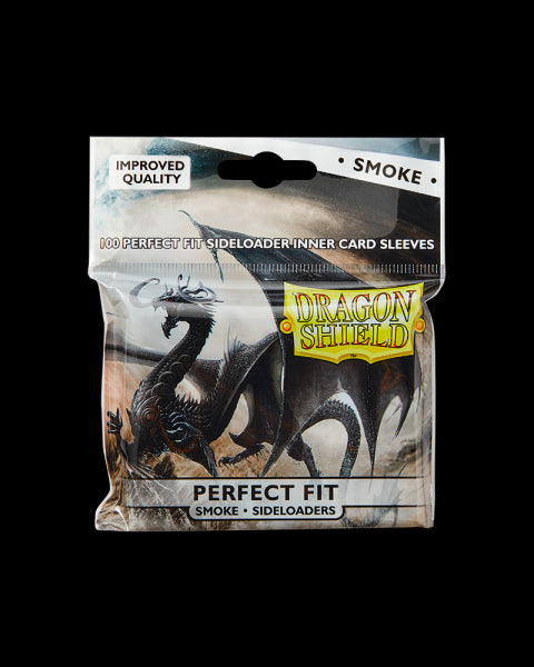 Dragon Shield Perfect Fit (Sideloading) - Smoke (100 ct. In bag) [ Pre-order ]