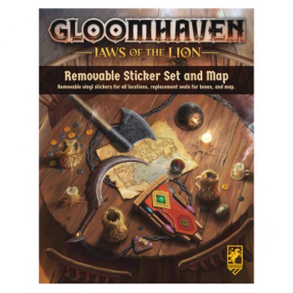 Gloomhaven - Jaws of the Lion Removable Sticker Set & Map