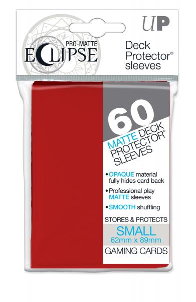 Pro Matte Small Deck Protectors (60ct) - Apple Red