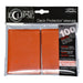 Pro Matte Standard Deck Protectors (100ct) - Pumpkin Orange
