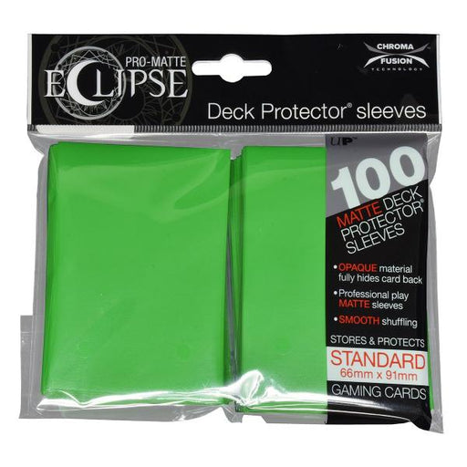 Pro Matte Standard Deck Protectors (100ct) - Lime Green