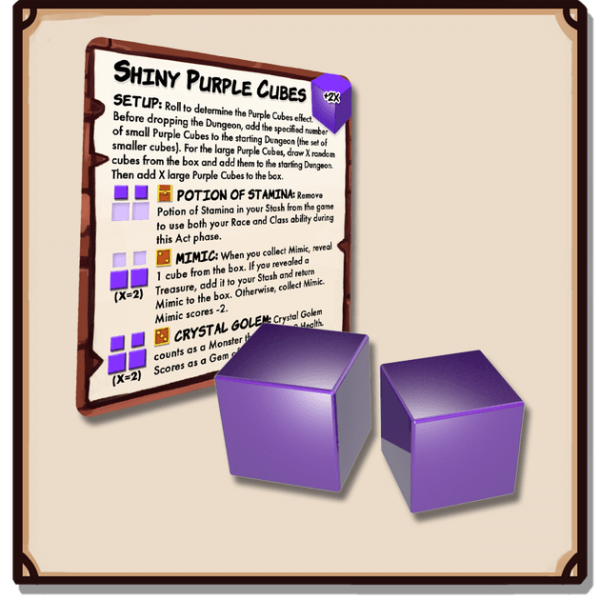 Dungeon Drop Expansion: Shiny Purple Cubes [ Pre-order ]