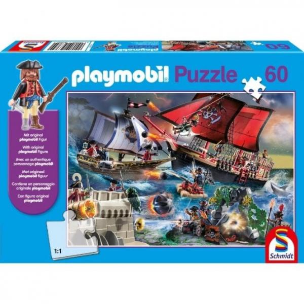 Playmobil: Pirates Paradise Puzzle & Play (60pc) inc. one figure