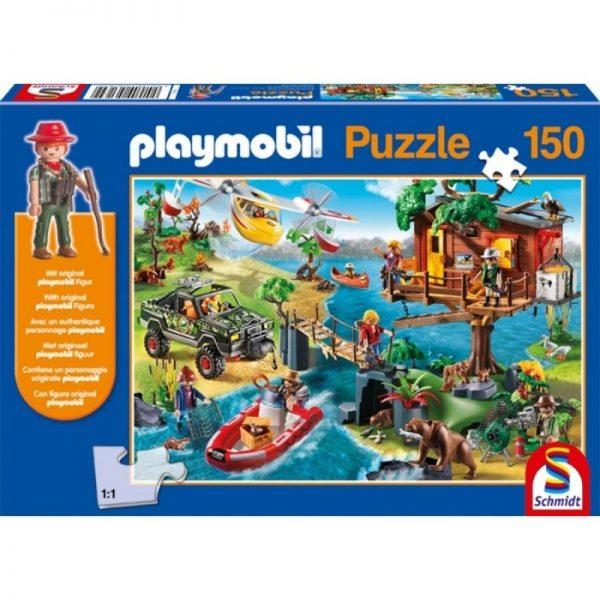 Playmobil: Treehouse Puzzle & Play (150pc) inc. one figure