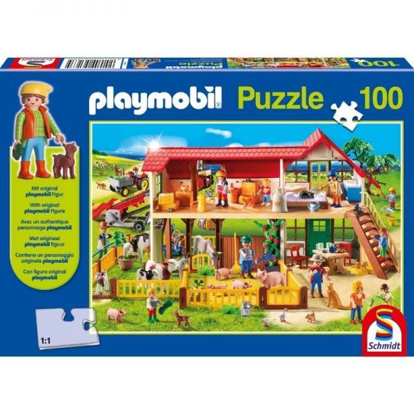 Playmobil: Farm Puzzle & Play (100pc) inc. one figure