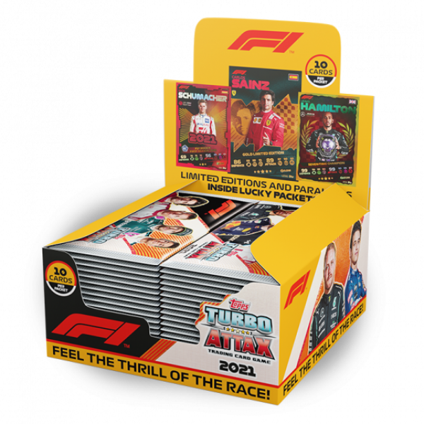 Topps F1 Turbo Attax 2021 Card Packet Box
