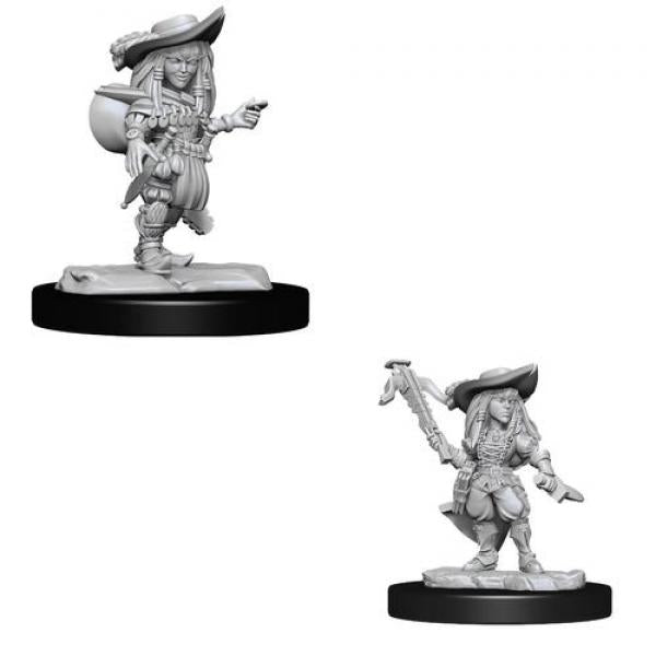 Gnome Bard Female: Pathfinder Battles Deepcuts Unpainted Miniatures (W15)