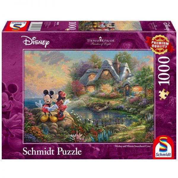 Thomas Kinkade: Disney Mickey & Minnie Sweetheart Cove (1000pc)