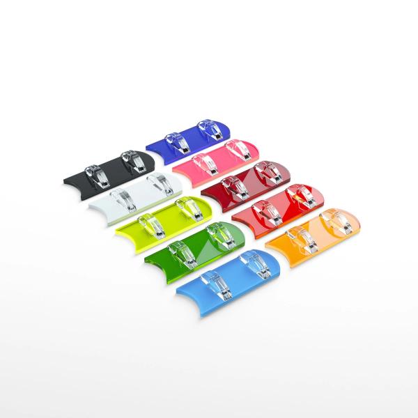 Set of 10 Card Stands: Multicoloured