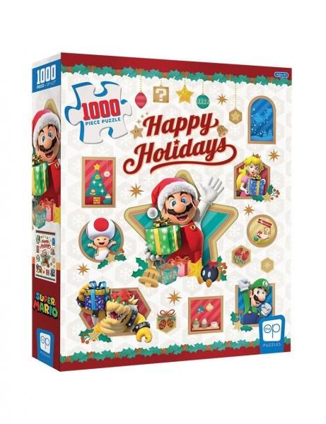 Super Mario Happy Holidays 1000-Piece Puzzle