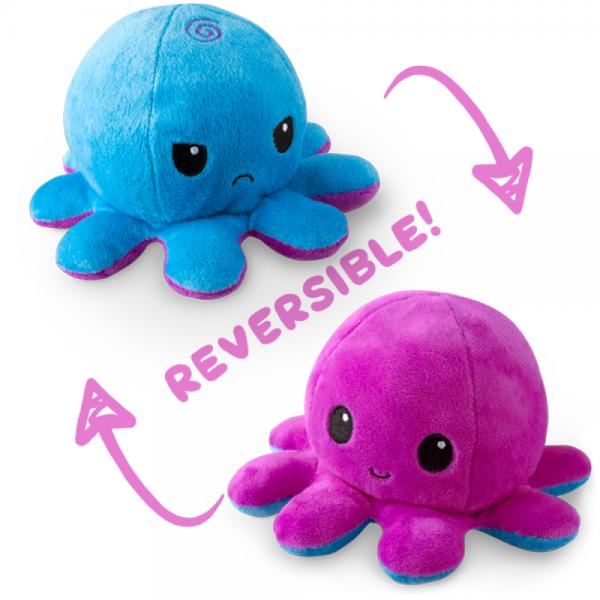 Reversible Octopus Plushie - Purple/Blue