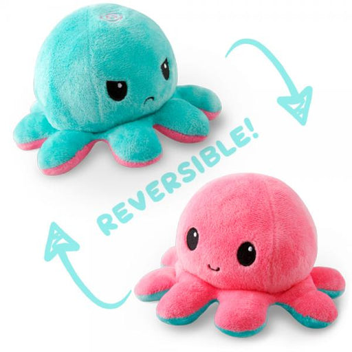 Reversible Octopus Plushie - Pink/Light Blue