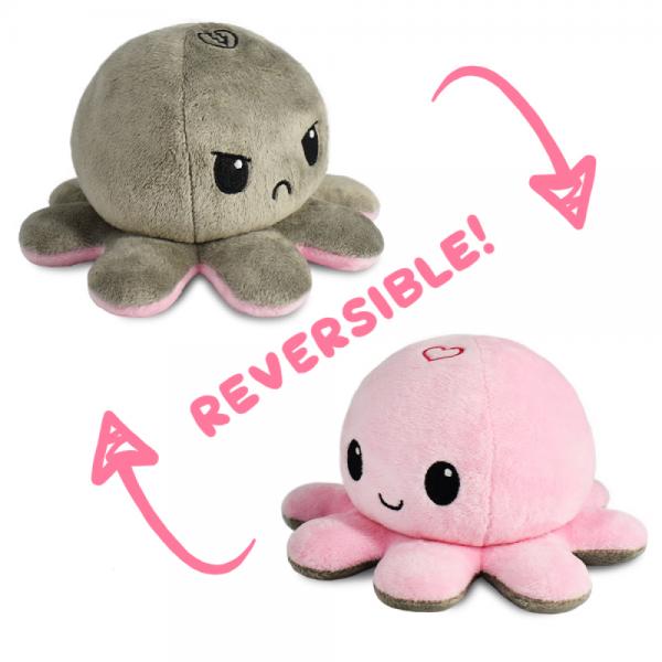 Reversible Octopus Plushie - Heart/Broken Heart