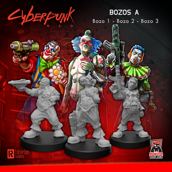 Cyberpunk Red Miniatures: Bozos A [ Pre-order ]