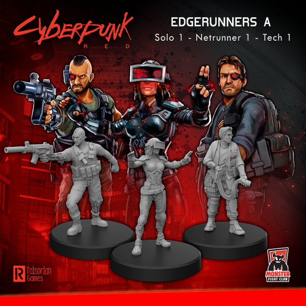 Cyberpunk Red Miniatures: Edgerunners A