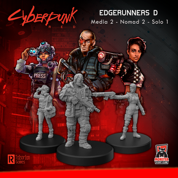 Cyberpunk Red Miniatures: Edgerunners D
