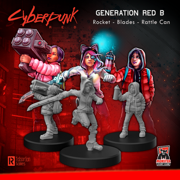 Cyberpunk Red Miniatures: Generation Red B | Miniatures | Rules of Play