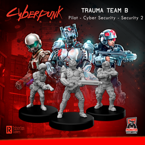 Cyberpunk Red Miniatures: Trauma Team B