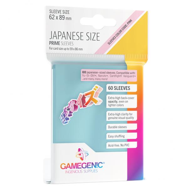 Gamegenic Prime Japanese Sized Sleeves Clear (60 ct.)