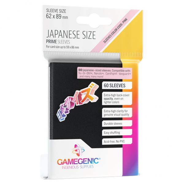 Gamegenic Prime Japanese Sized Sleeves Black (60 ct.)