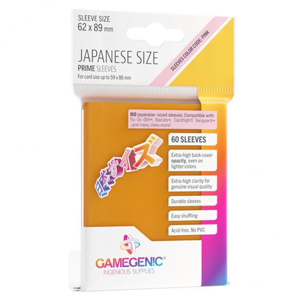 Gamegenic Prime Japanese Sized Sleeves Orange (60 ct.)