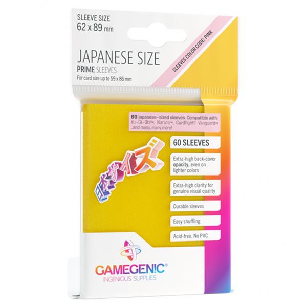 Gamegenic Prime Japanese Sized Sleeves Yellow (60 ct.)