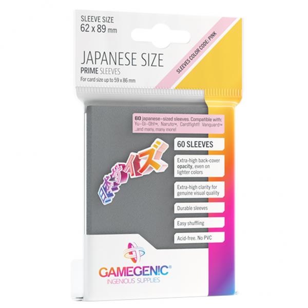Gamegenic Prime Japanese Sized Sleeves Dark Grey (60 ct.)