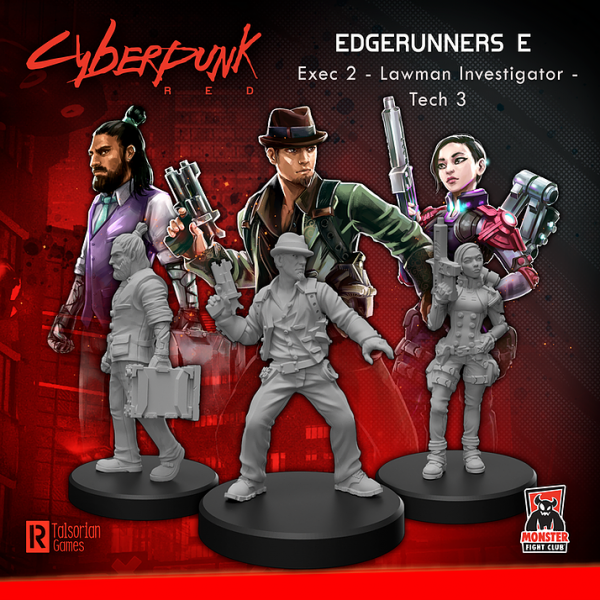 Cyberpunk Red Miniatures: Edgerunners E
