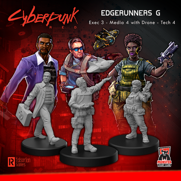 Cyberpunk Red Miniatures: Edegerunners G [ Pre-order ]