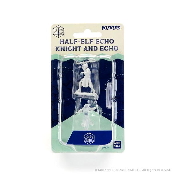 Half-Elf Echo Knight and Echo Female: Critical Role Unpainted Miniatures (W1)