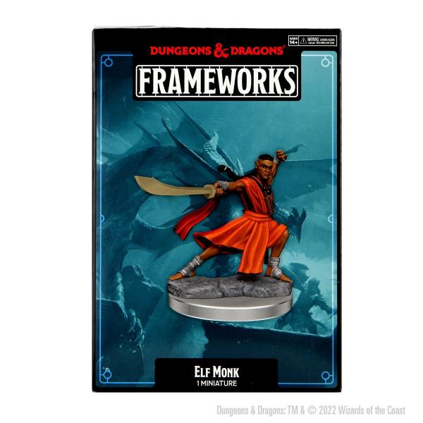 Elf Monk Male: D&D Frameworks (W1)