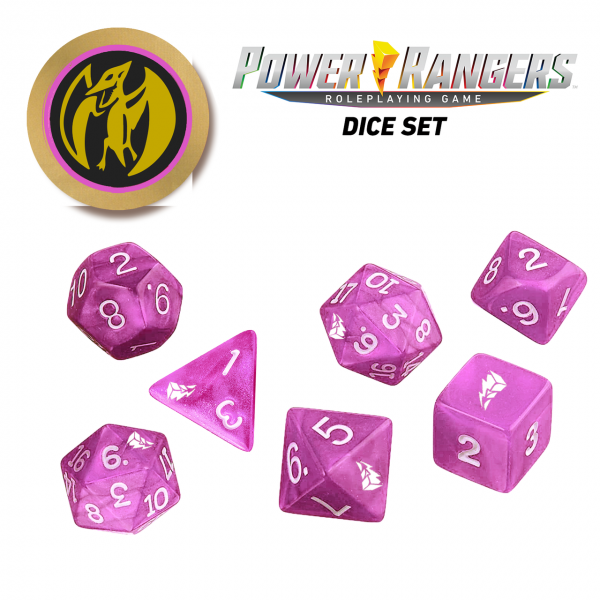 Power Rangers RPG: Pink Dice Set