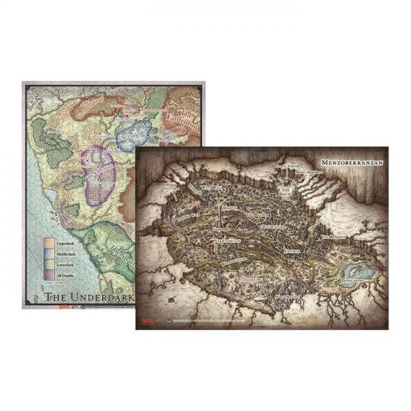 Out of the Abyss Map Set: D&D (23"x16", 20"x16")