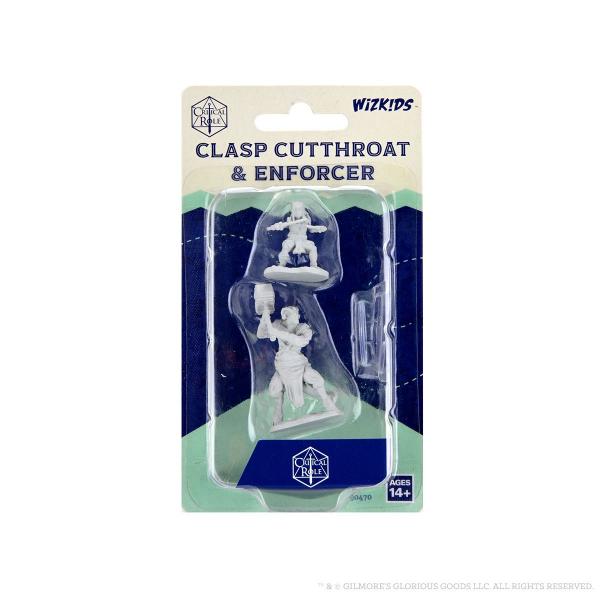 Clasp Cutthroat & Enforcer: Critical Role Unpainted Miniatures (W2)