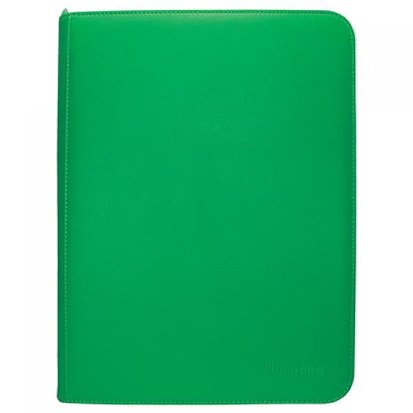 Vivid 9-Pocket Zippered PRO-Binder - Green