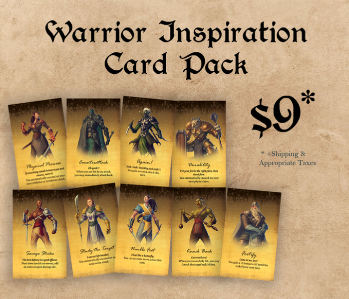 PolyHero Inspiration Cards Warrior Pack [ Pre-order ]