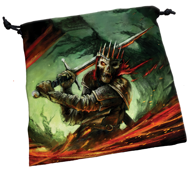 Deluxe Dice Bag: Skeletal Warrior