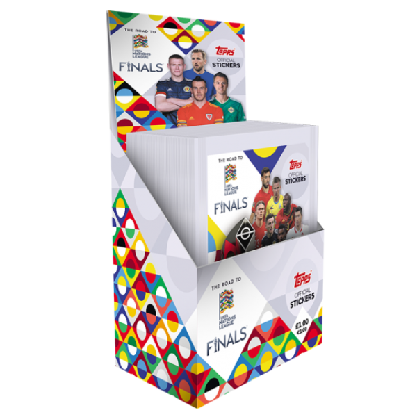 Road to UEFA Nations League Official Sticker Packet Box
