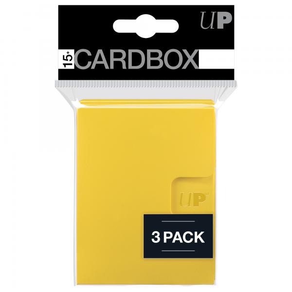 PRO 15+ Card Box 3-pack - Yellow
