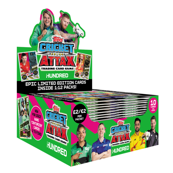 Match Attax: Cricket Attax 2022 The Hundred Card Packets Box