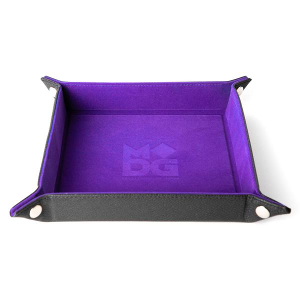 Fold Up Velvet Dice Tray: Purple