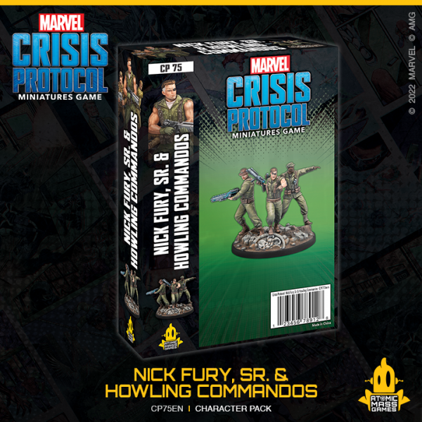 Nick Fury Sr and Howling Commandos: Marvel Crisis Protocol