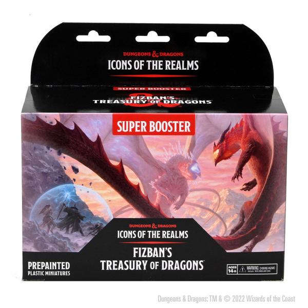 D&D Fizban's Treasury of Dragons SUPER BOOSTER Brick: D&D Icons of the Realms Miniatures