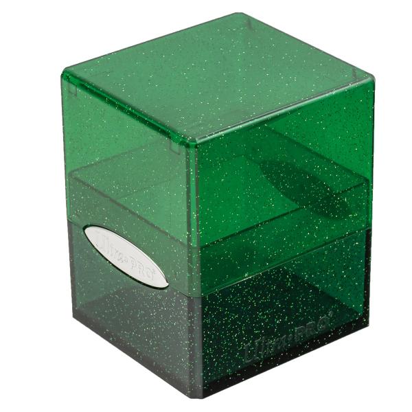 Satin Cube - Glitter Green