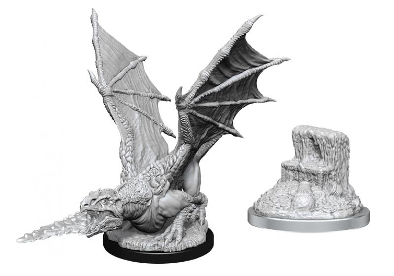 White Dragon Wyrmling: D&D Nolzur's Marvelous Unpainted Miniatures (W19)