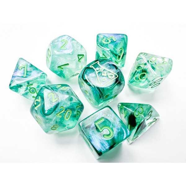 Borealis Polyhedral Kelp/light green Luminary™ 7-Die Set