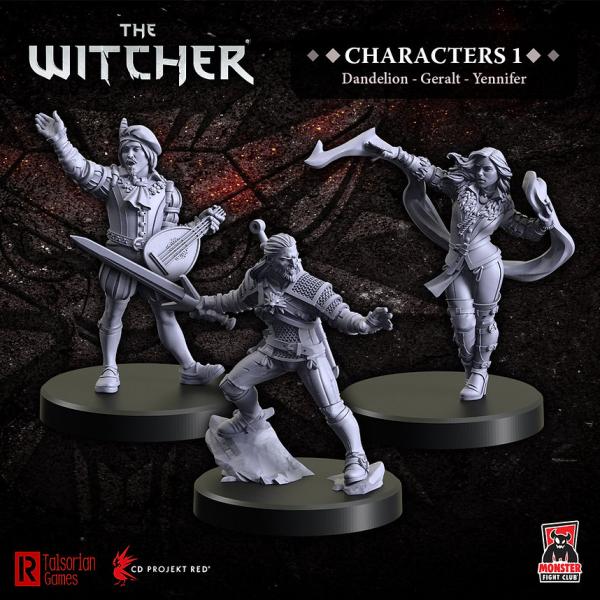 Characters 1 - Geralt, Yennifer, Dandelion: The Witcher Miniatures [ Pre-order ]