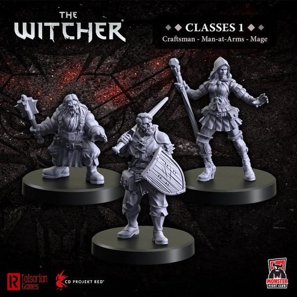 Classes 1 - Mage, Craftsman, Man-at-Arms: The Witcher Miniatures [ Pre-order ]